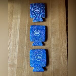 Stylish Peter Millar Blue and Purple Insulated Can Coolers